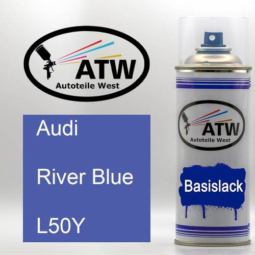 Audi, River Blue, L50Y: 400ml Sprühdose, von ATW Autoteile West.